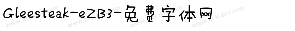 Gleesteak-eZB3字体转换
