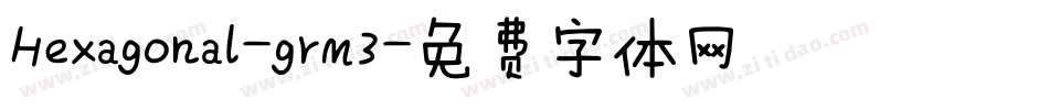 Hexagonal-grm3字体转换