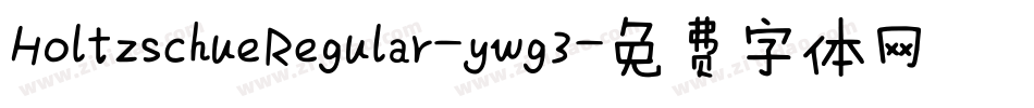 HoltzschueRegular-ywg3字体转换
