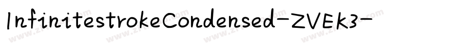 InfinitestrokeCondensed-ZVEK3字体转换