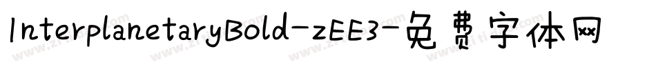 InterplanetaryBold-zEE3字体转换