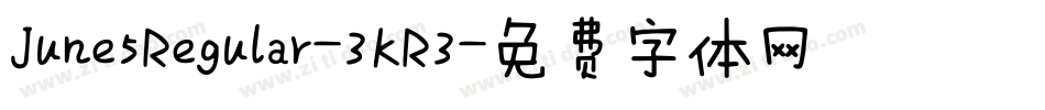 June5Regular-3KR3字体转换