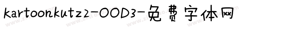 Kartoonkutz2-OOD3字体转换