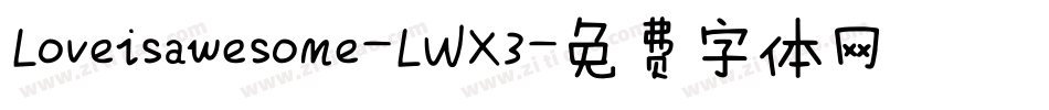 Loveisawesome-LWX3字体转换