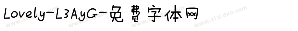Lovely-L3AyG字体转换
