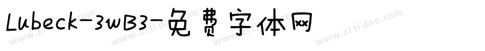 Lubeck-3wB3字体转换