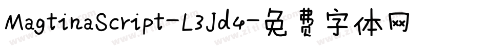 MagtinaScript-L3Jd4字体转换