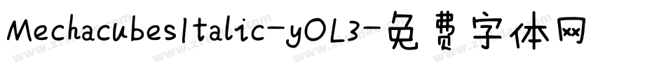 MechacubesItalic-yOL3字体转换