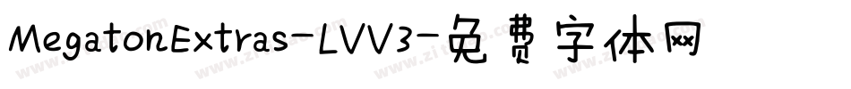 MegatonExtras-LVV3字体转换