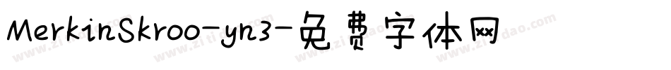 MerkinSkroo-yn3字体转换