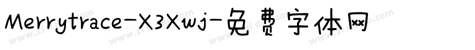 Merrytrace-X3Xwj字体转换
