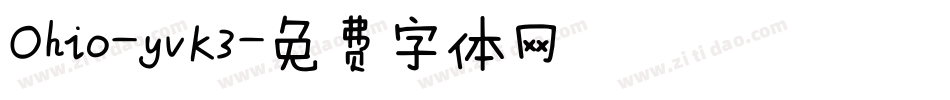 Ohio-yvK3字体转换