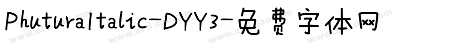 PhuturaItalic-DYY3字体转换