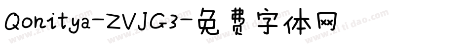 Qonitya-ZVJG3字体转换