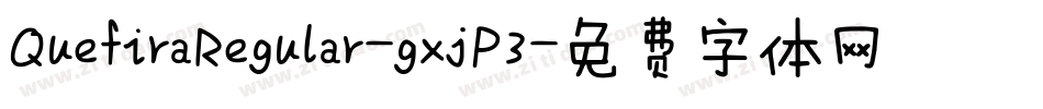 QuefiraRegular-gxjP3字体转换