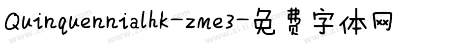 Quinquennialhk-zme3字体转换