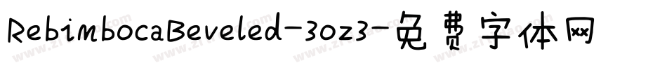 RebimbocaBeveled-3oz3字体转换