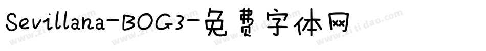 Sevillana-BOG3字体转换