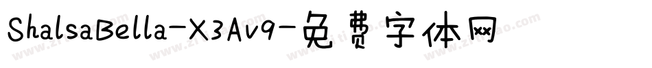 ShalsaBella-X3Av9字体转换