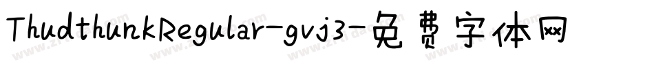 ThudthunkRegular-gvj3字体转换