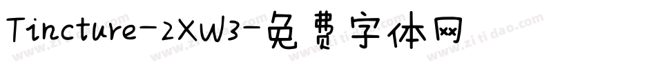 Tincture-2XW3字体转换