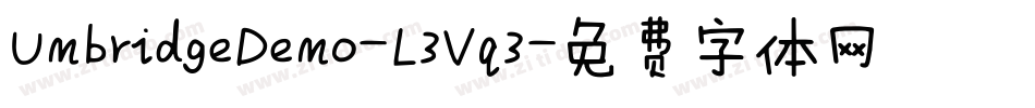 UmbridgeDemo-L3Vq3字体转换