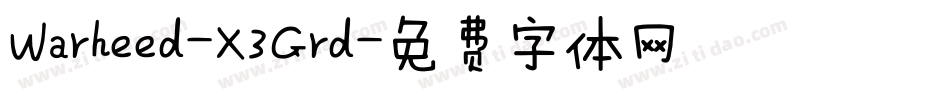 Warheed-X3Grd字体转换