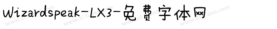 Wizardspeak-LX3字体转换