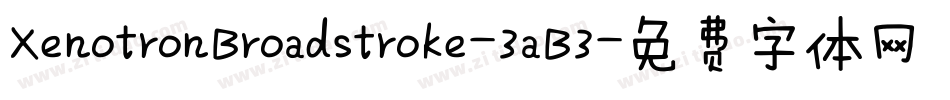 XenotronBroadstroke-3aB3字体转换