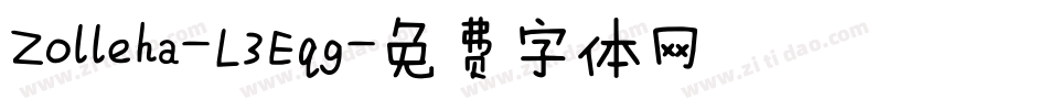 Zolleha-L3Eqg字体转换