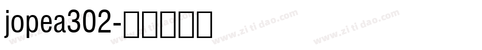 jopea302字体转换
