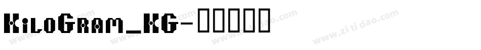 KiloGram_KG字体转换