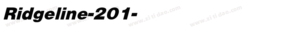 Ridgeline-201字体转换