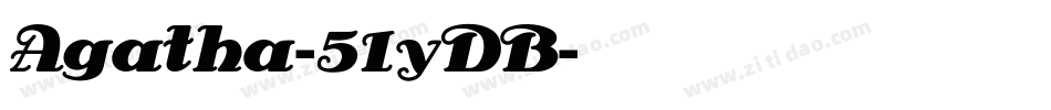Agatha-51yDB字体转换