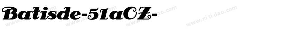 Batisde-51aOZ字体转换
