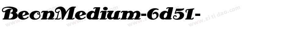 BeonMedium-6d51字体转换