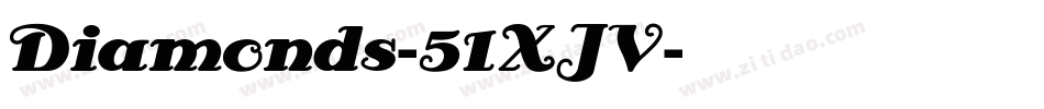 Diamonds-51XJV字体转换