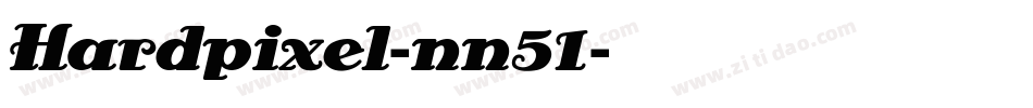 Hardpixel-nn51字体转换