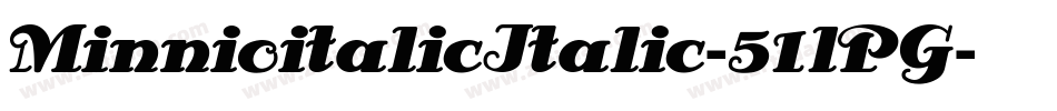 MinnioitalicItalic-51lPG字体转换
