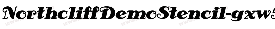NorthcliffDemoStencil-gxw51字体转换
