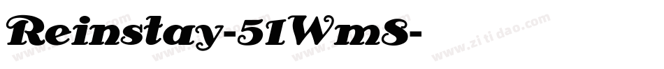 Reinstay-51Wm8字体转换