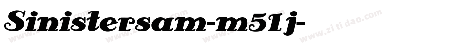 Sinistersam-m51j字体转换