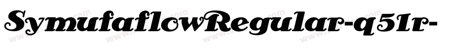 SymufaflowRegular-q51r字体转换