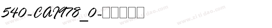 540-CAI978_0字体转换