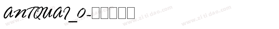 ANTQUAI_0字体转换