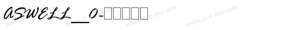ASWELL__0字体转换