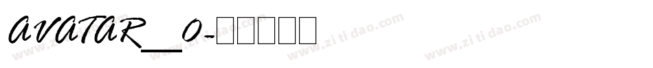 AVATAR__0字体转换