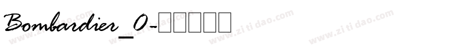 Bombardier_0字体转换