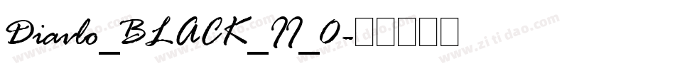 Diavlo_BLACK_II_0字体转换
