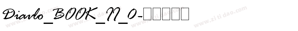 Diavlo_BOOK_II_0字体转换
